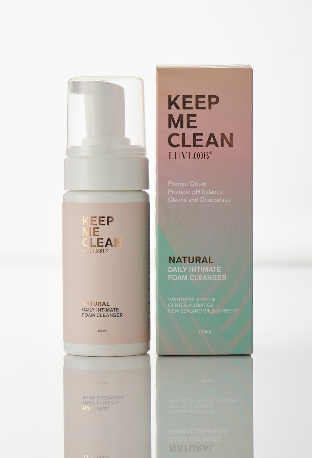 LuvLoob Natural Foam Cleanser - Daily Intimate and Toy Cleanser - 100ml
